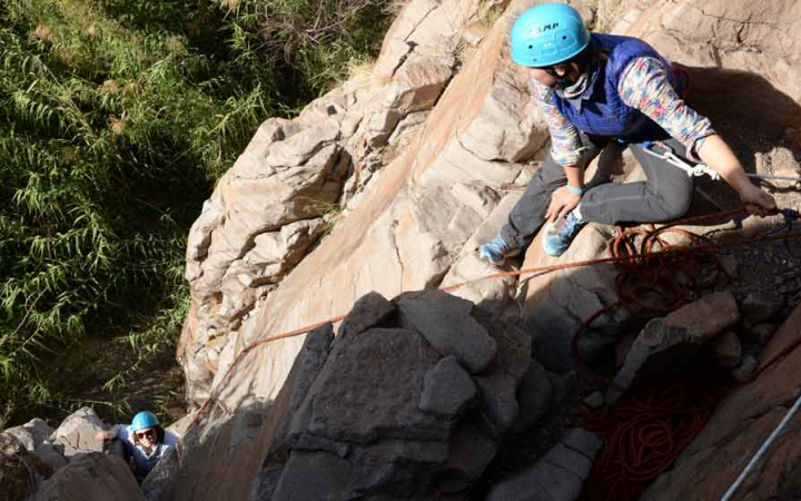 adults only rock climbing expedition in texas
